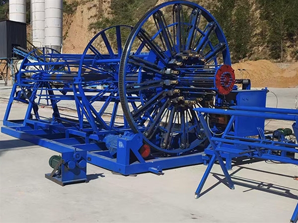 Reinforcement cage rolling welding machine