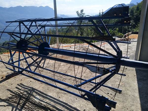 Reinforcement cage rolling welding machine