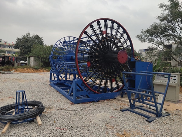 Reinforcement cage rolling welding machine